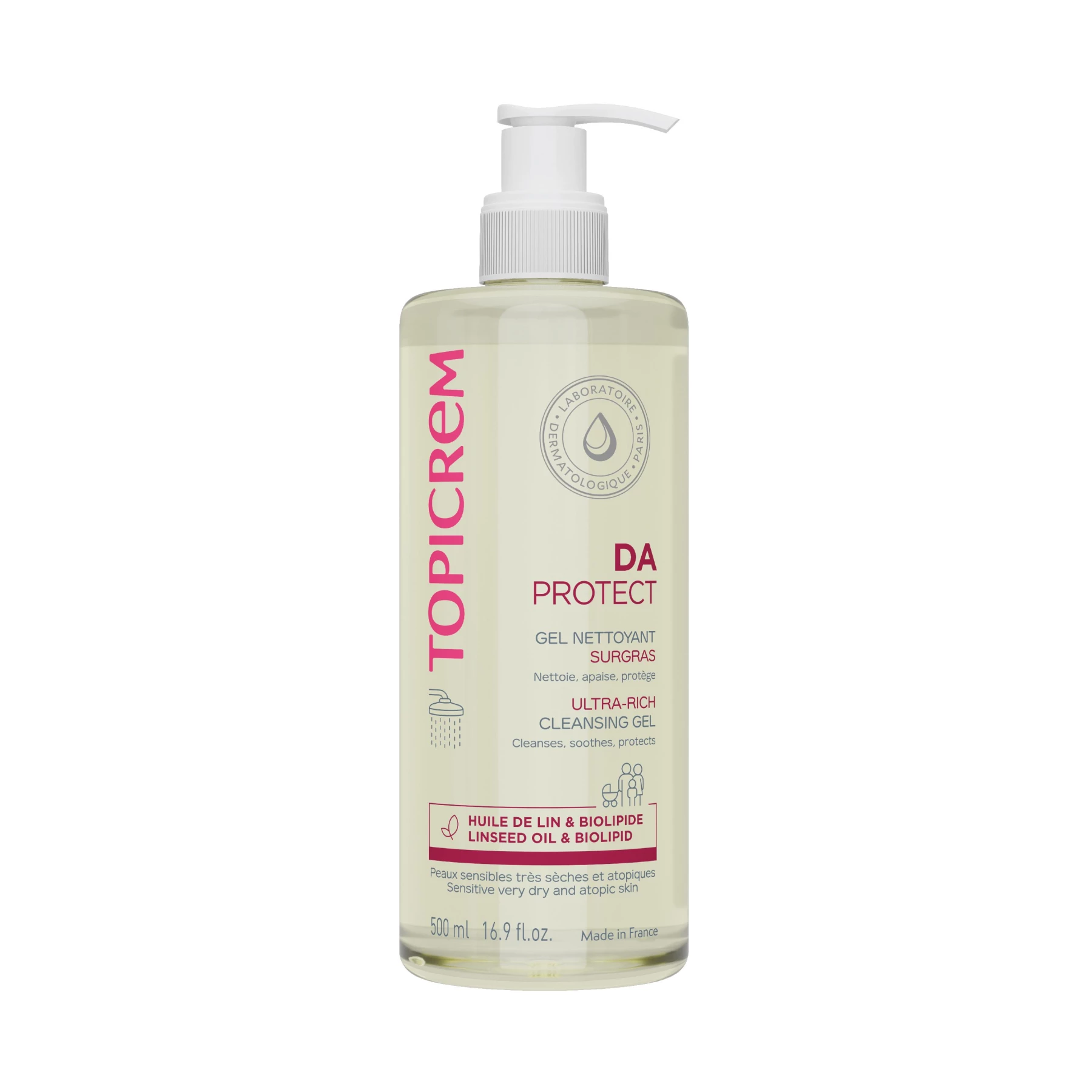 TOPICREM DA ULTRA-RICH CLEANSING GEL 500ML