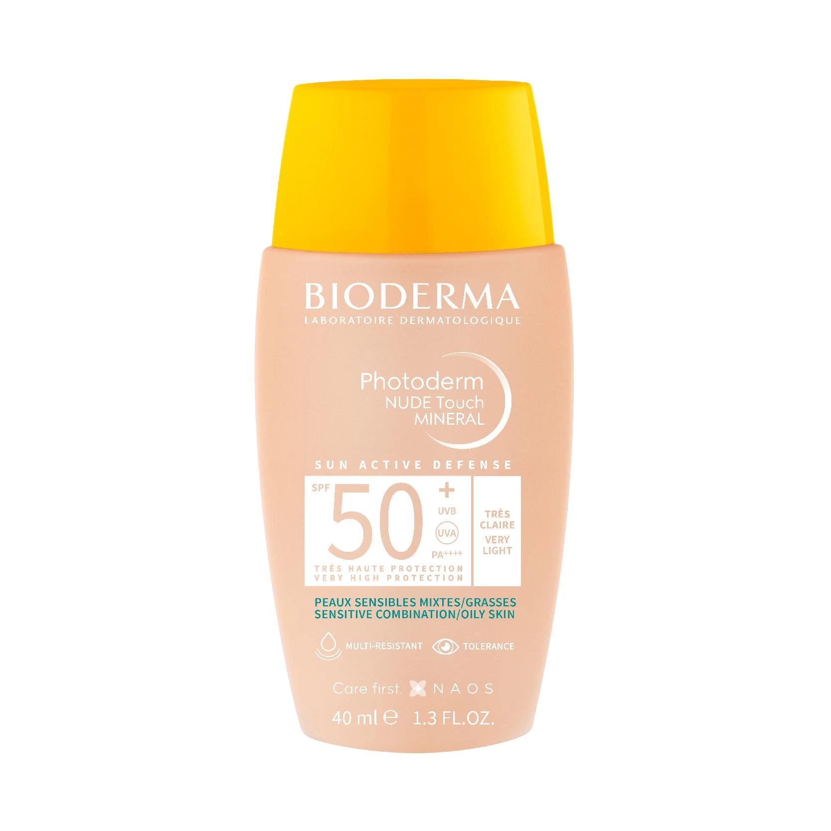 BIODERMA PHOTODERM NUDE TOUCH SPF50+ VERY LIGHT COLOR 40ML