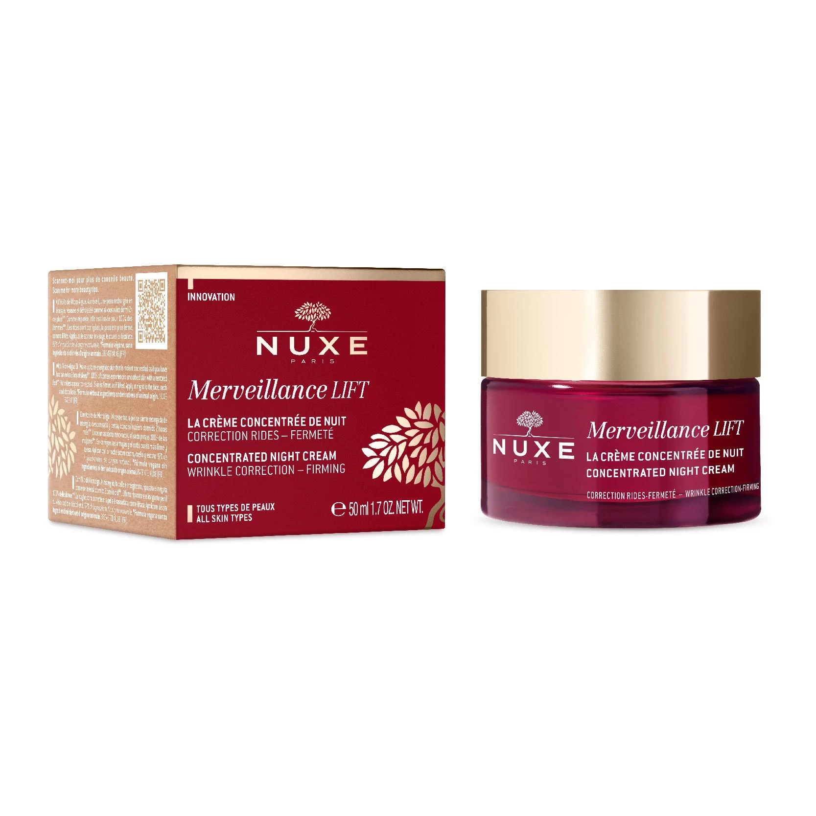 NUXE MERVEILLANCE LIFT CONCENTRATED NIGHT CREAM 50ML