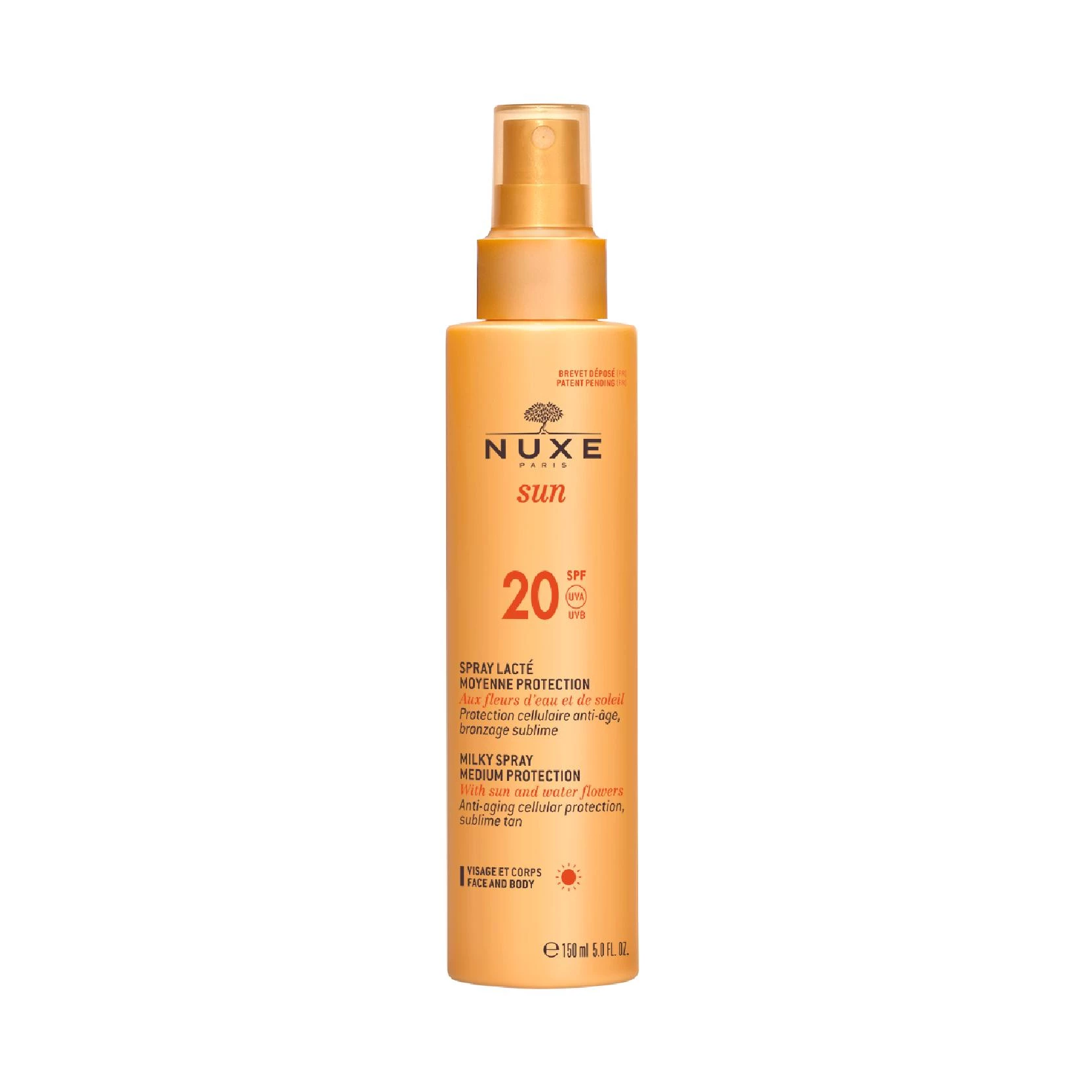 NUXE SUN MILKY SPRAY MEDIUM PROTECTION SPF20 150ML
