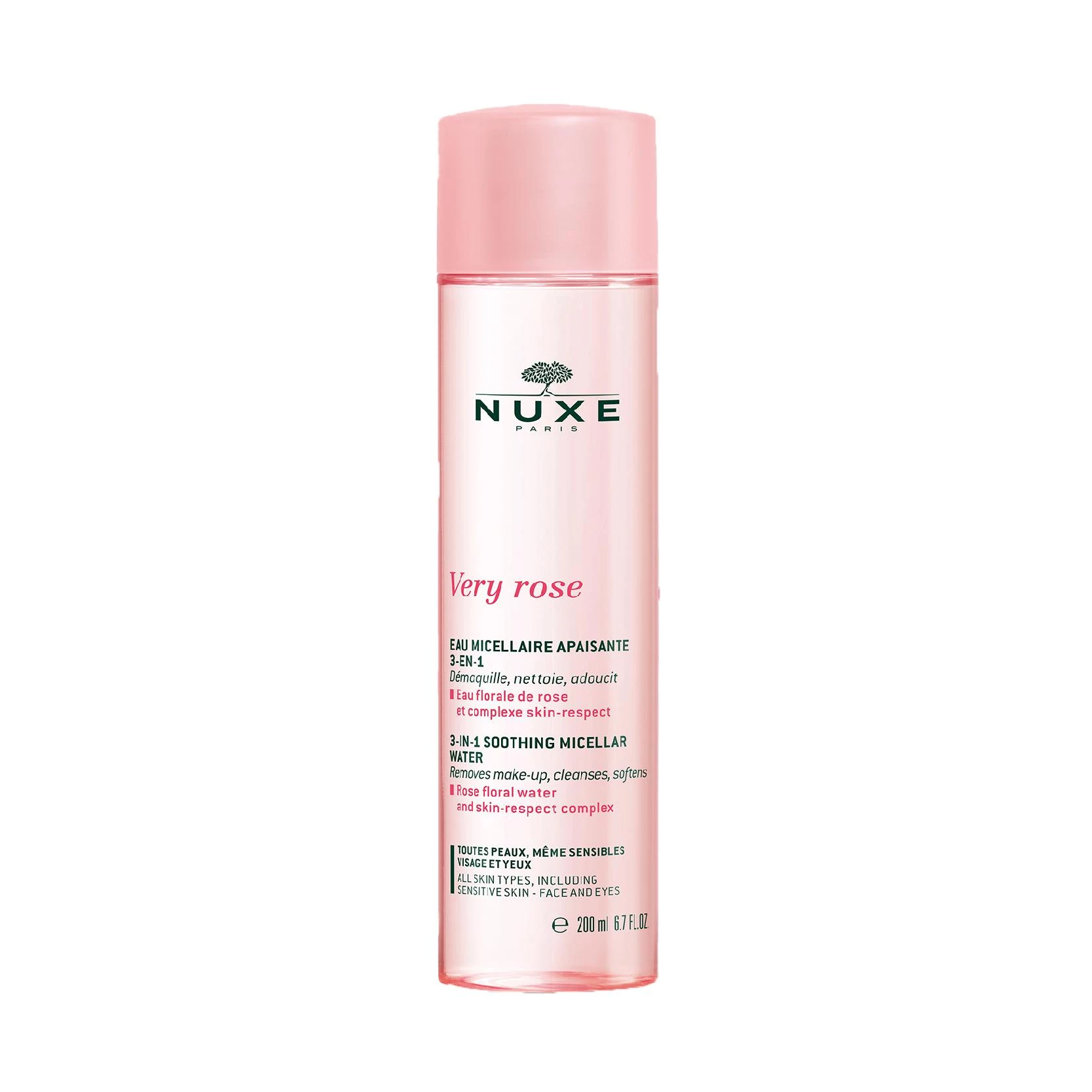 NUXE VERY ROSE 3-IN-1 HYDRATING MICELLAR WATER 200ML