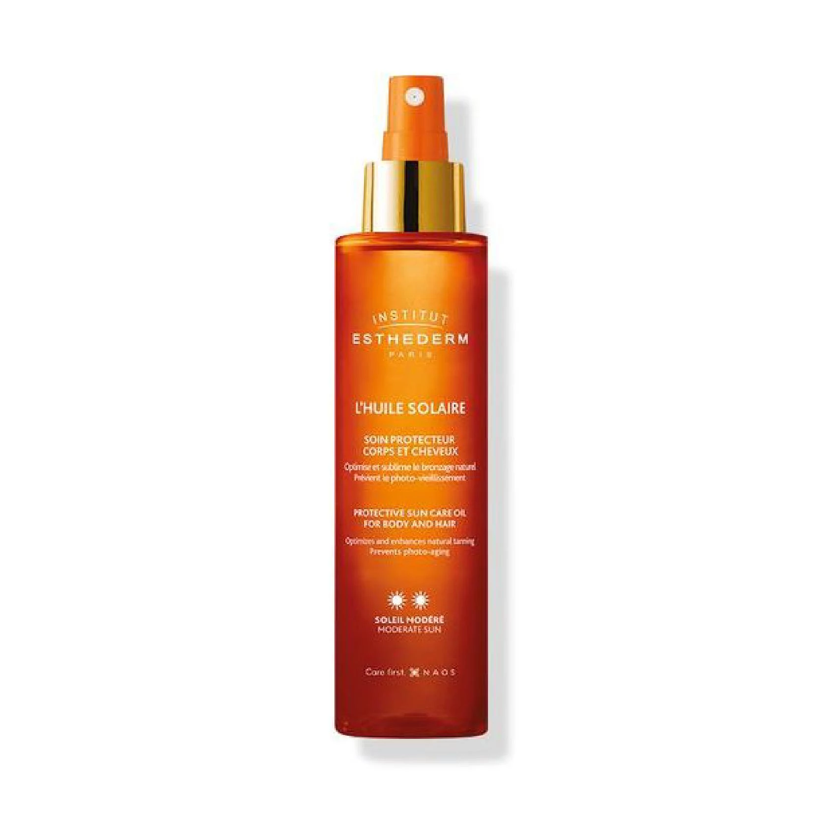 ESTHEDERM SUN PROTECTIVE SUN CARE OIL FOR BODY & HAIR - MODERATE SUN 150ML