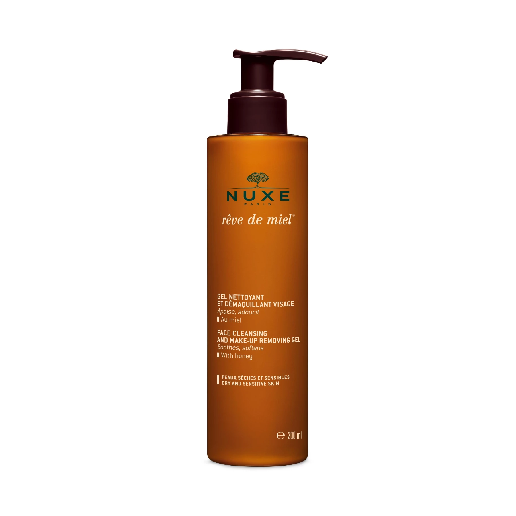 NUXE RÊVE DE MIEL FACE CLEANSING AND MAKE-UP REMOVING GEL 200ML