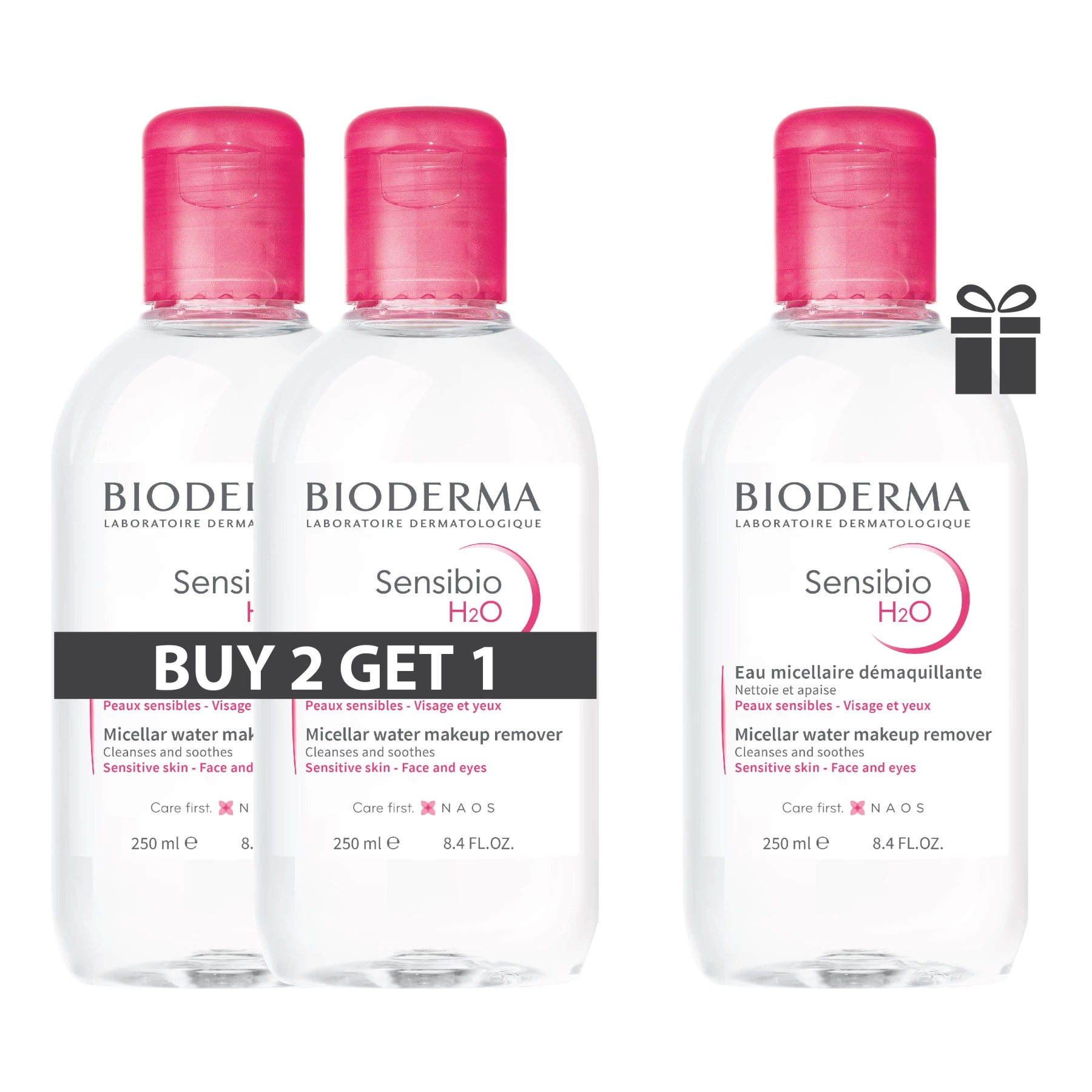BIODRMA SENSIBIO H2O 250ML - BUY 2 GET 1 FREE