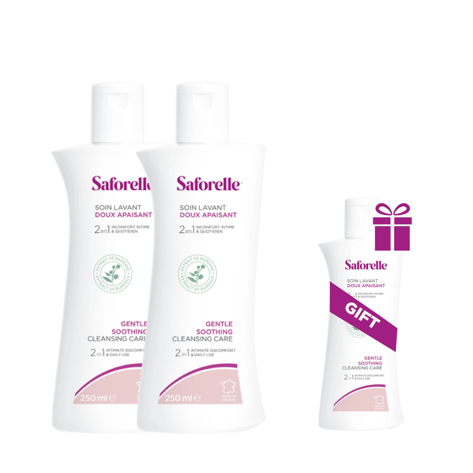 SAFORELLE SOIN LAVANT DOUX 250ML BUNDLE