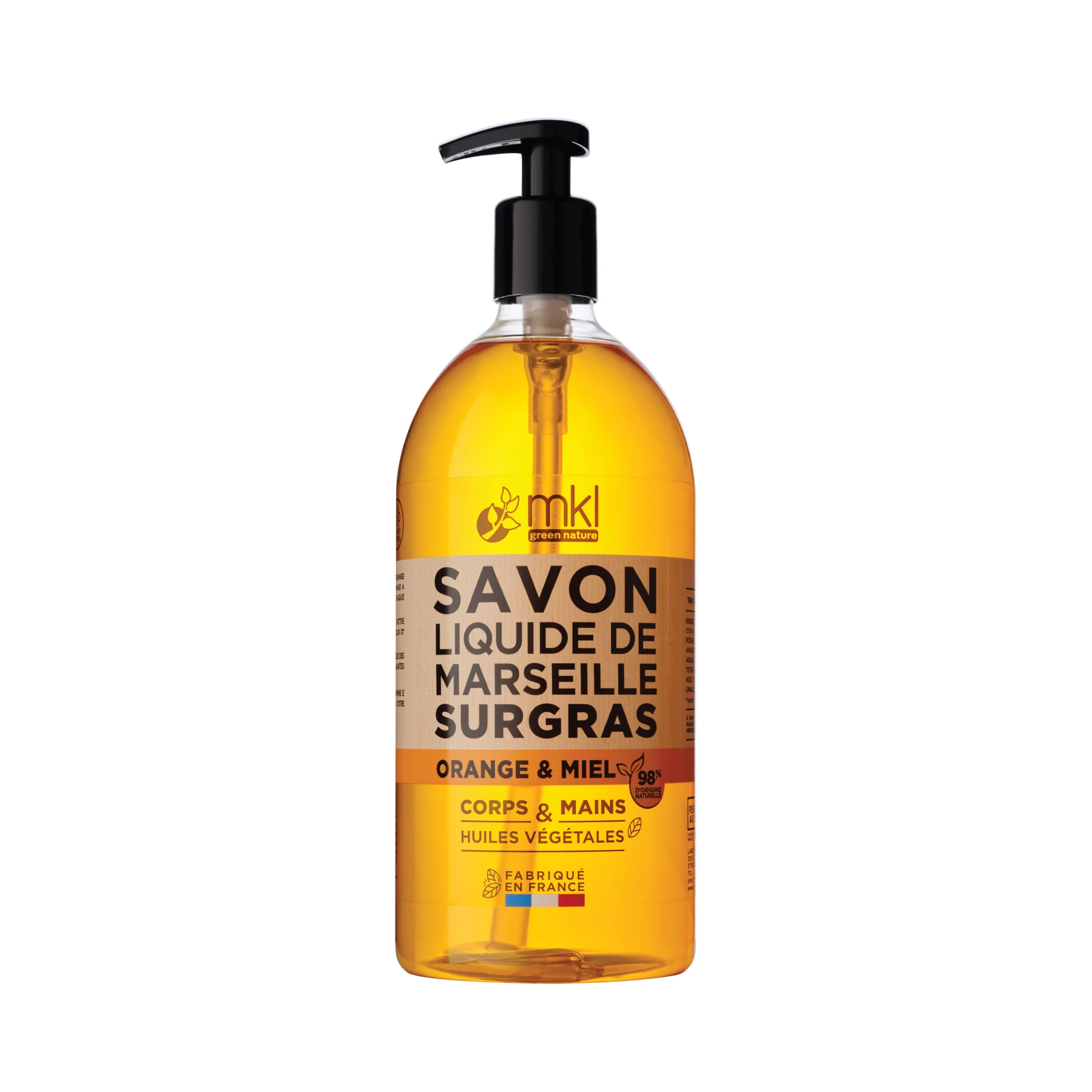 MKL MARSEILLE LIQUID SOAP - ORANGE AND HONEY 1L