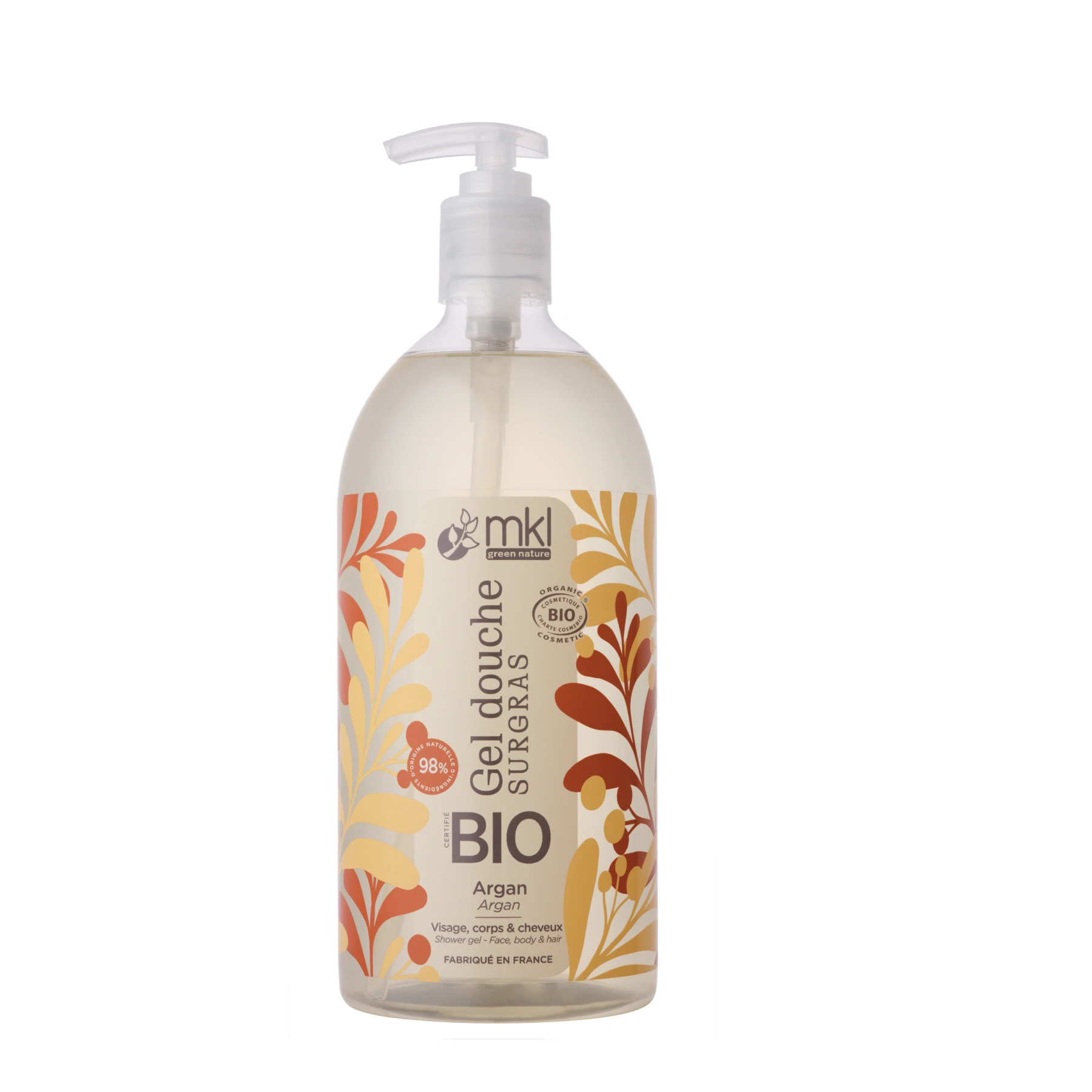 MKL SHOWER GEL BIO - ARGAN 1L