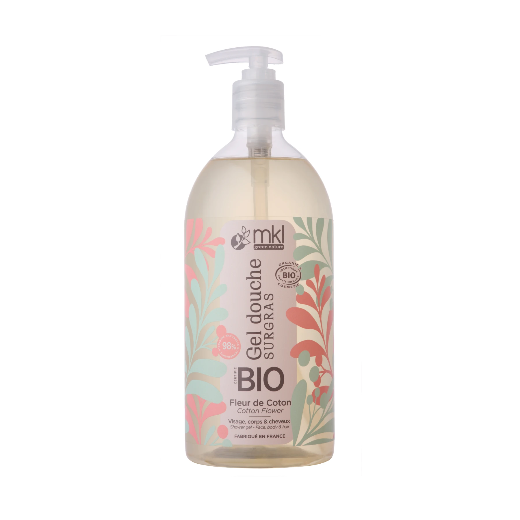 MKL SHOWER GEL BIO - COTON FLOWER 1L