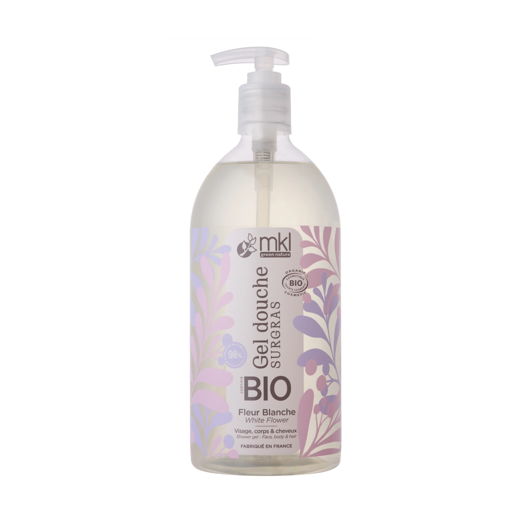MKL SHOWER GEL BIO - WHITE FLOWER 1L
