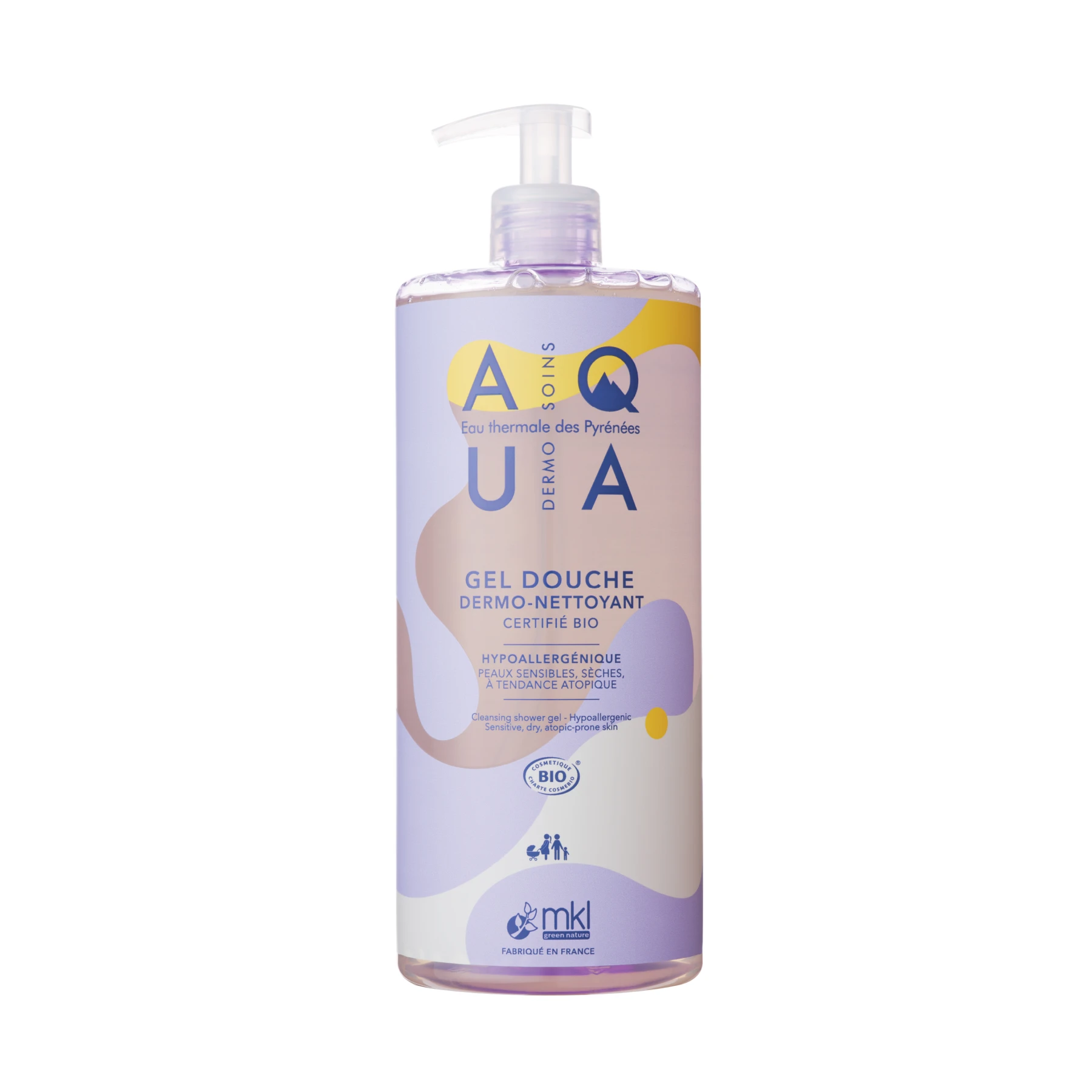 MKL SHOWER GEL  AQUA  DERMO - CLEANSER 1L