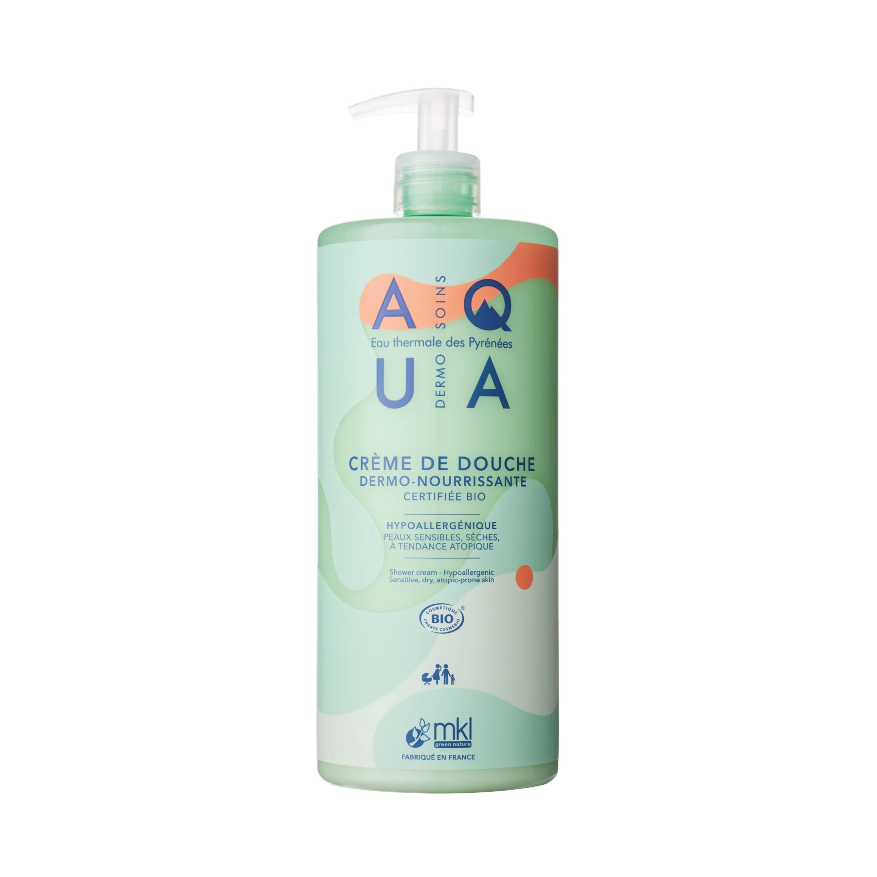 MKL SHOWER CREAM AQUA  DERMO - NOURISHING 1L
