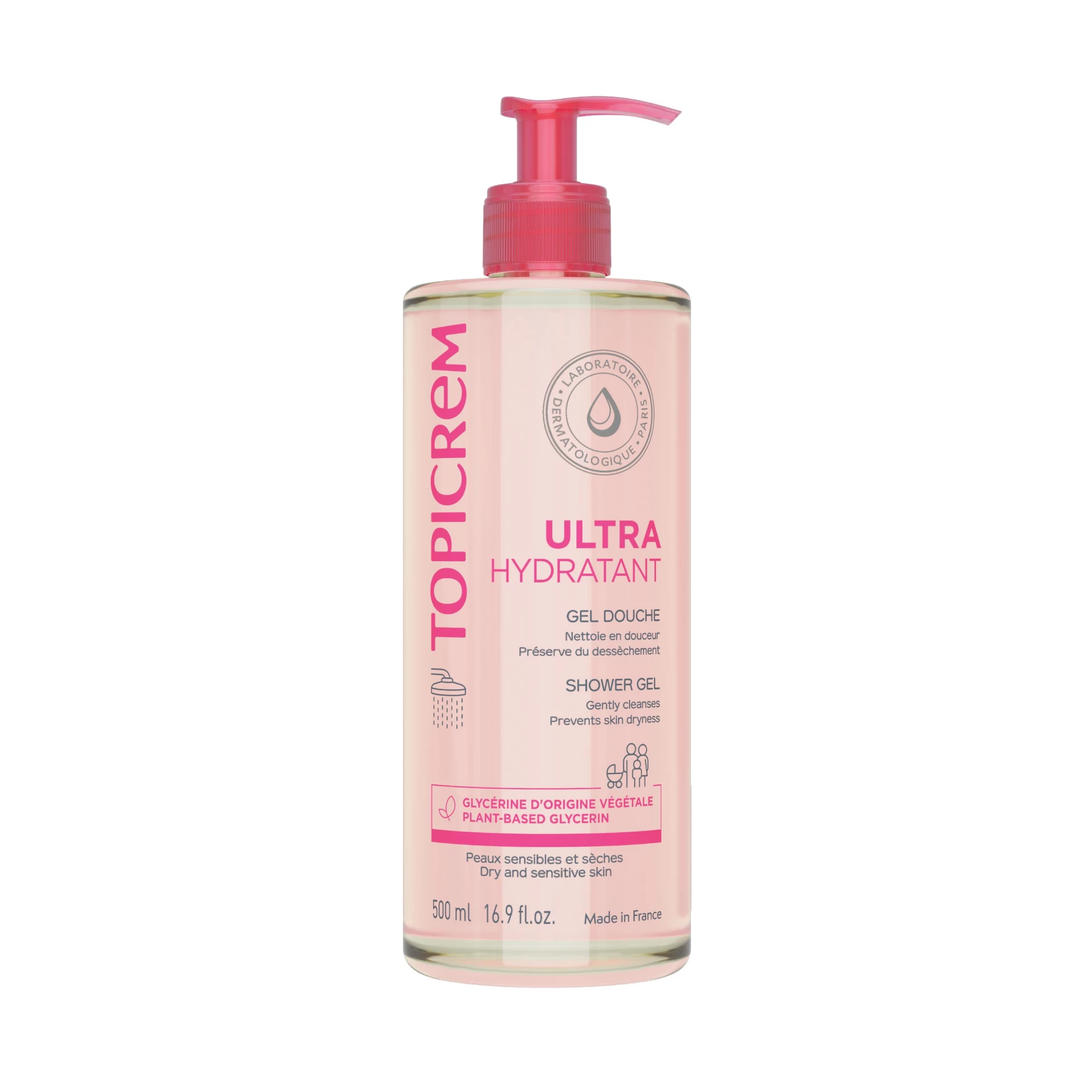 TOPICREM ULTRA-MOISTURIZING GENTLE CLEANSING GEL 500ML