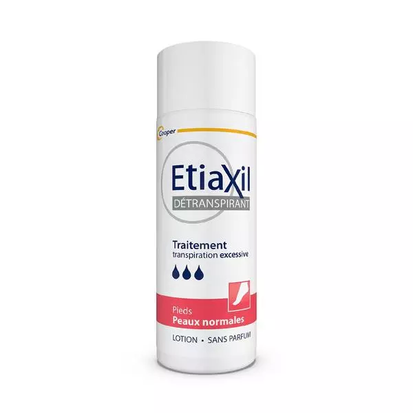 ETIAXIL DÉTRANSPIRANT PEAUX NORMALES PIEDS LOTION 100ML