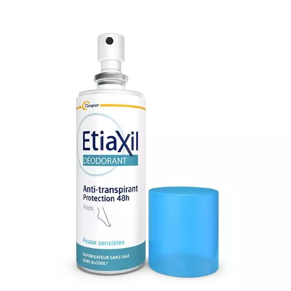 ETIAXIL ANTI-TRANSPIRANT 48H PROTECTION PIEDS SPRAY SANS GAZ 100ML