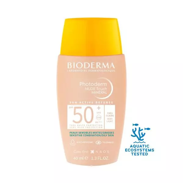 BIODERMA PHOTODERM NUDE TOUCH SPF50+ VERY LIGHT COLOR 40ML