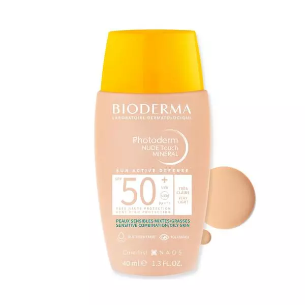 BIODERMA PHOTODERM NUDE TOUCH SPF50+ VERY LIGHT COLOR 40ML