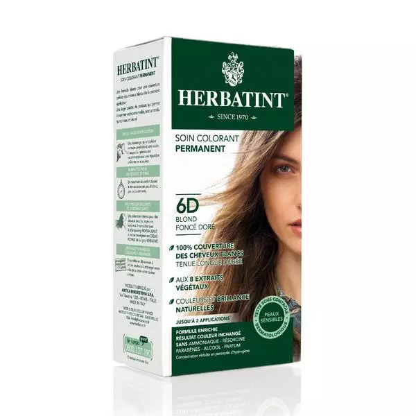 HERBATINT 6D DARK GOLDEN BLONDE 150ML