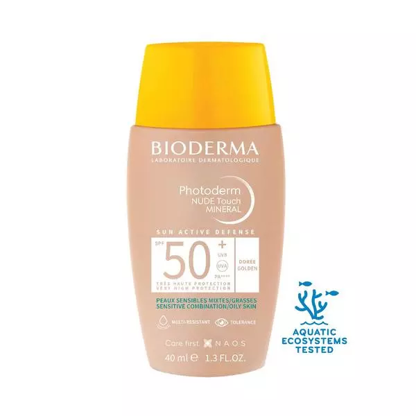 BIODERMAPHOTODERM NUDE TOUCH TEINTEE DOREE SPF50+ 40ML