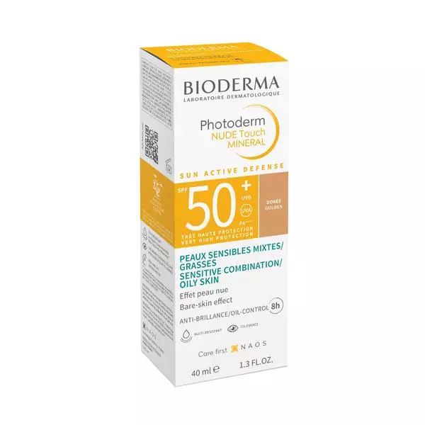 BIODERMAPHOTODERM NUDE TOUCH TEINTEE DOREE SPF50+ 40ML