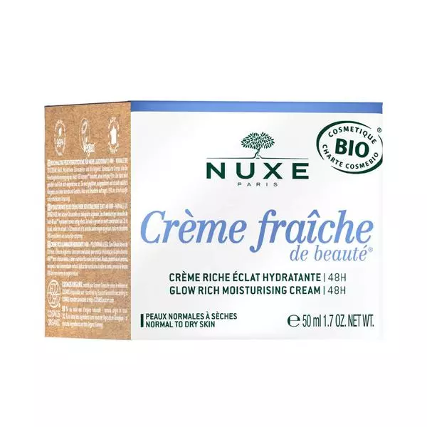 NUXE CRÈME FRAICHE DE BEAUTÉ GLOW RICH MOISTURIZING CREAM 50ML